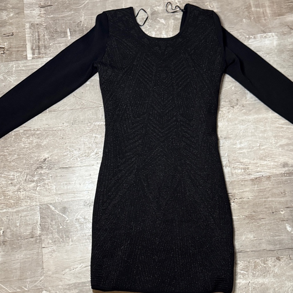 H&M Black Long-Sleeve Dress